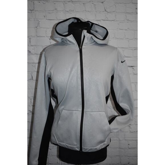 Nike Hoodie Jacket Womens Size Large Therma-Fit Performance With Pockets Gray - Picture 7 of 8